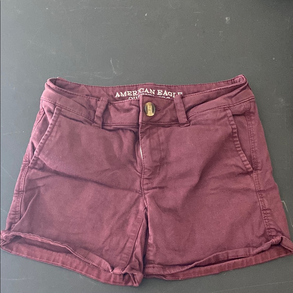 American Eagle Outfitters Women's Burgundy Shorts